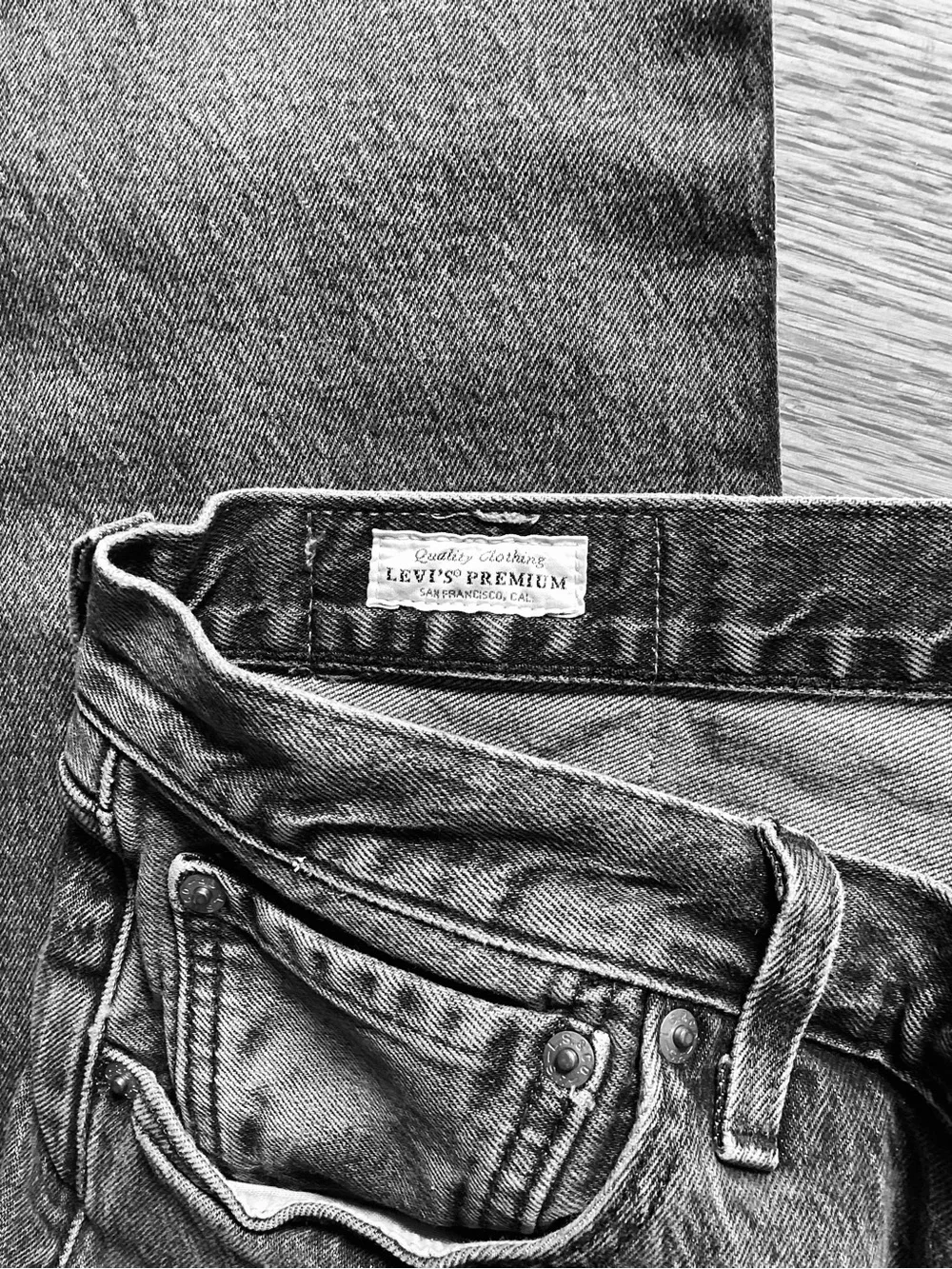 Levi's Men's Skinny Jeans in Black Grey Wash
